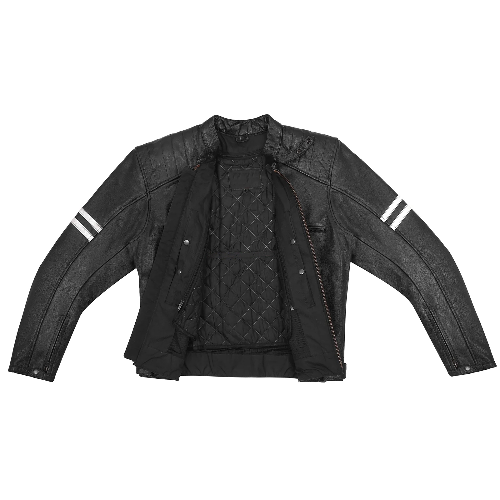 Men Biker Jacket Open