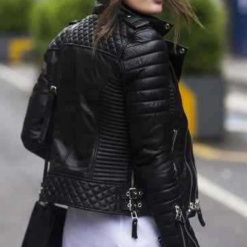  Women Leather Jacket