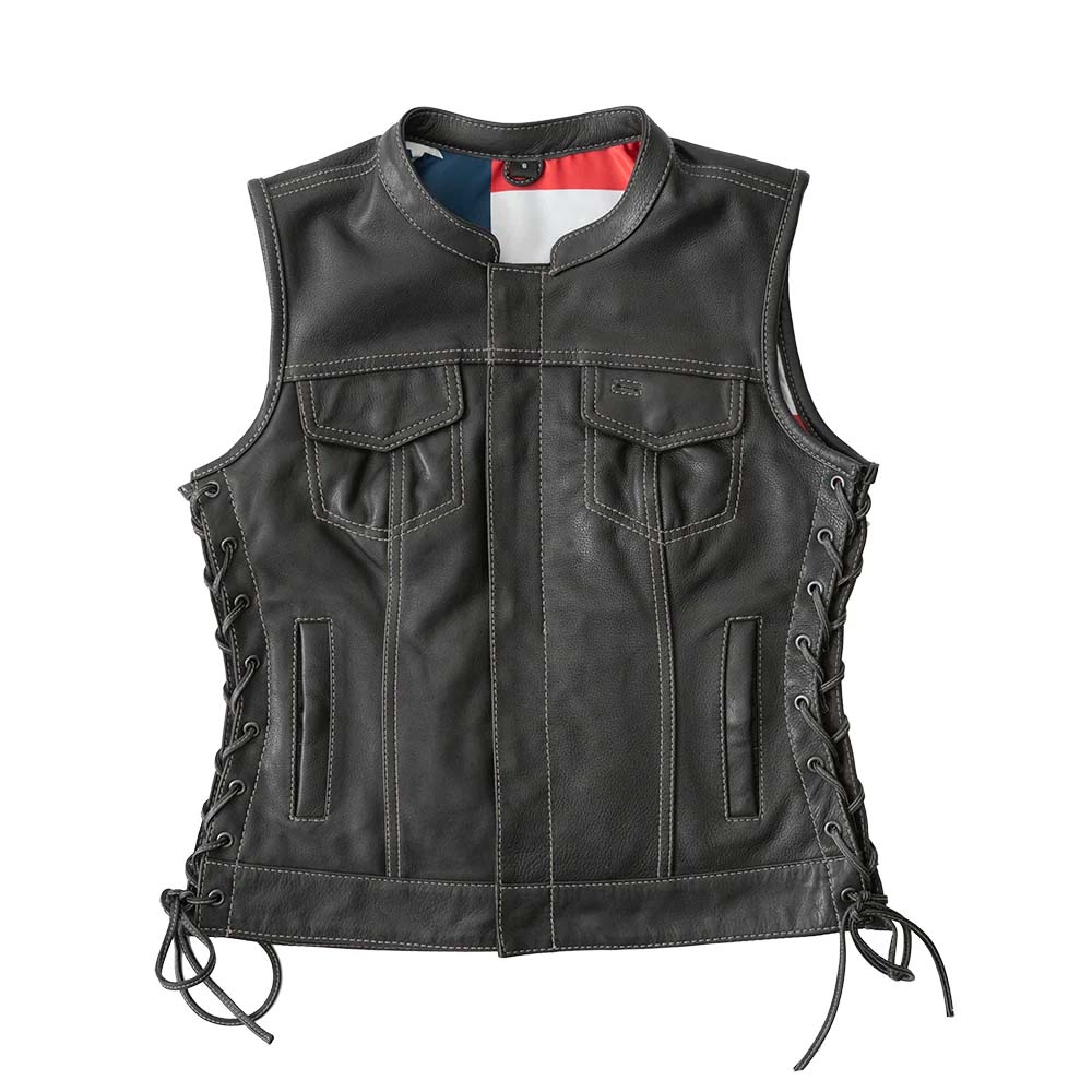 Women Leather Vest